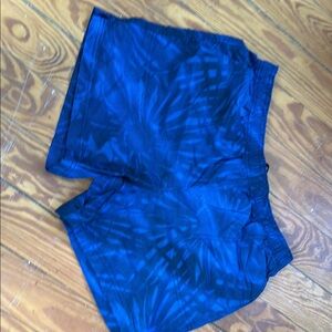 Columbia Blue Athletic Shorts with Form-Fitting Design